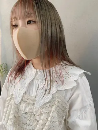 カラー ボブパーマコテ巻き風 パーマNo1深江秀平のヘアスタイル