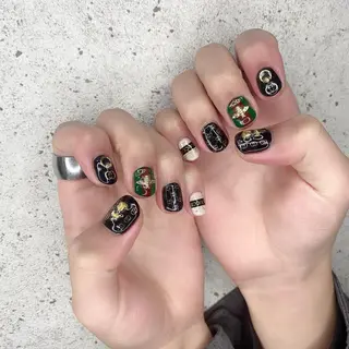ミディアム カラー パーマ ヘアアレンジ メンズ キッズ ネイル マツエク・マツパ Salon Ｋのネイルデザイン