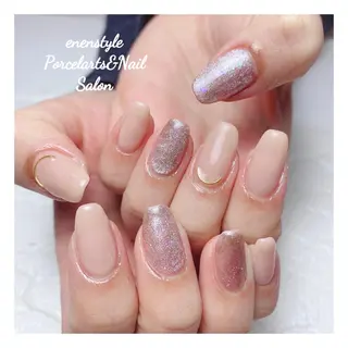 ミディアム ネイル 🐾enen style 🐾のネイルデザイン