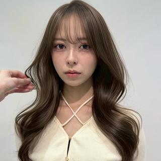 カラー 赤み消し🕊️オリー ブベージュ/原宿のヘアスタイル