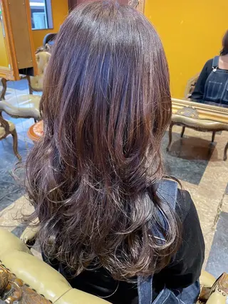 ロング カラー 田中 沙織のヘアスタイル