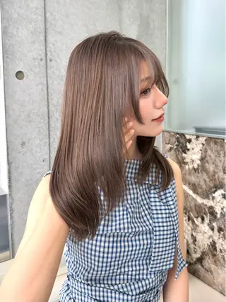 ロング 大宮🤍縮毛矯正 レイヤー🪽なるのヘアスタイル
