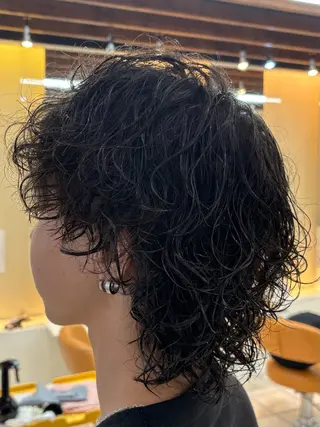 ミディアム パーマ メンズ 相馬 一真のヘアスタイル