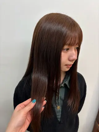 ロング カラー みぞぐち じゅりのヘアスタイル