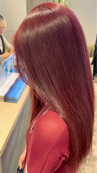ロング カラー メンズパーマ/ ハイトーン/タニザキのヘアスタイル