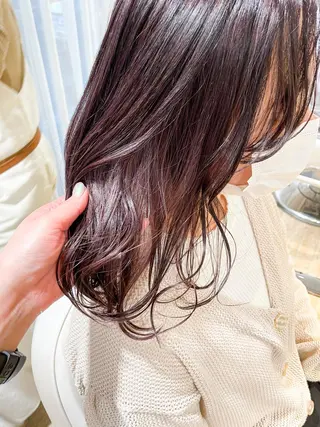 セミロング カラー ✨カラー支持No.1 🧸ワキ カナコ🧸のヘアスタイル
