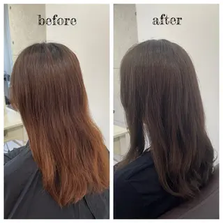 セミロング カラー PutiLuca 浅川のヘアスタイル