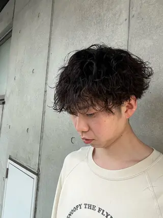パーマ メンズ メンズパーマ特化型 美容師/荒井海音のヘアスタイル