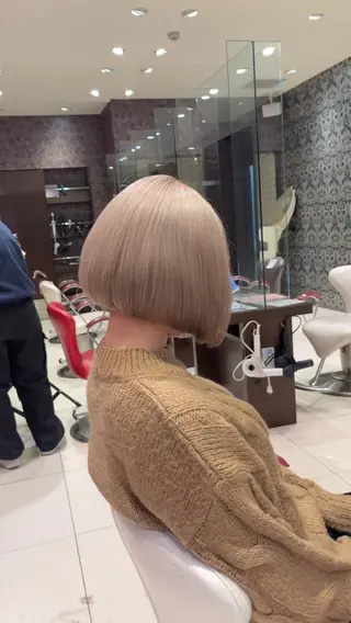 ショート カラー 縮毛/髪質改善 上野颯太のヘアスタイル