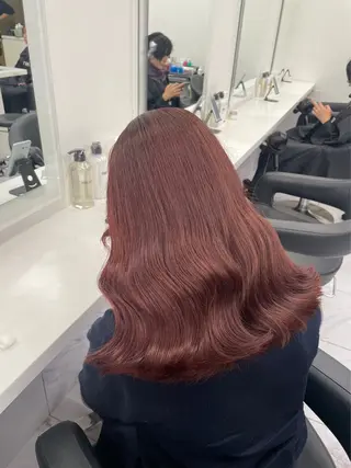 セミロング カラー パーマ ヘアアレンジ メンズ キッズ 韓国系🇰🇷🩶 艶暗髪/MEIのヘアスタイル