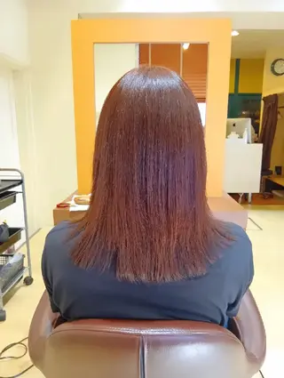 カラー セミロング 小林暢🌟Orque 髪質改善サロン🌙のヘアスタイル