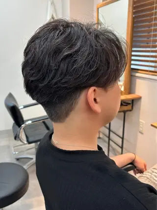 パーマ メンズ 保立フェザーパーマ 大人メンズヘア船橋駅のヘアスタイル
