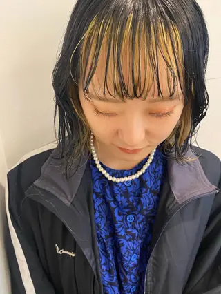 ミディアム カラー stylist トモヤのヘアスタイル