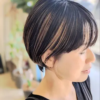 カラー ショート 林 直紀のヘアスタイル