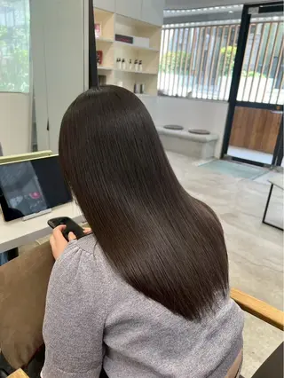 ロング 韓国×艶ハイトーンが かわいい✨️リオ🍒のヘアスタイル