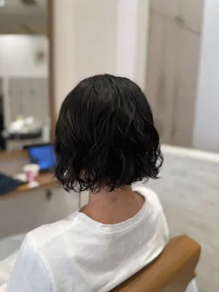 ショート パーマ ボブ・ショート 🌻Yurinaのヘアスタイル