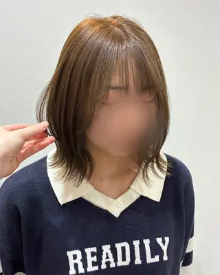 ミディアム 柴田真衣 /ナチュラル/半個室のヘアスタイル