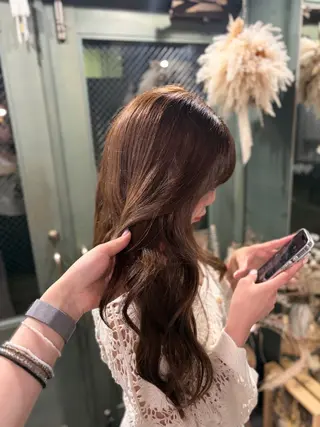ロング カラー yurina/ 艶髪/髪質改善のヘアスタイル