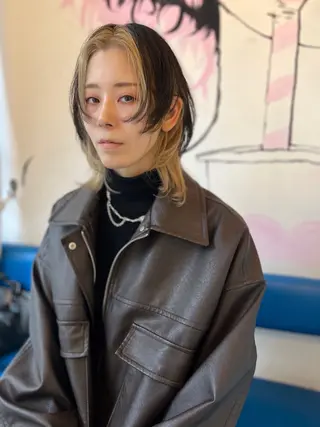 ミディアム カラー 幸下 美佳のヘアスタイル