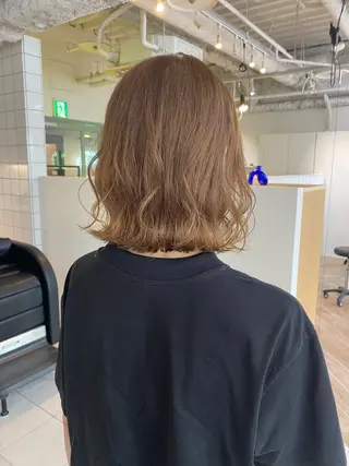 セミロング カラー LUVISM新潟🎀 透明感カラー/ミユのヘアスタイル