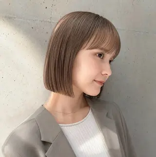 ショート カラー 盛れる顔まわりカット 髪質改善/渋谷/れんのヘアスタイル