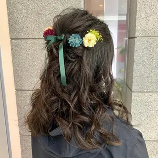 ロング ヘアアレンジ 荒清  圭以のヘアスタイル