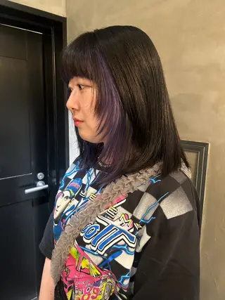 ミディアム カラー デザイン/アレンジ ❤︎イシイレイのヘアスタイル