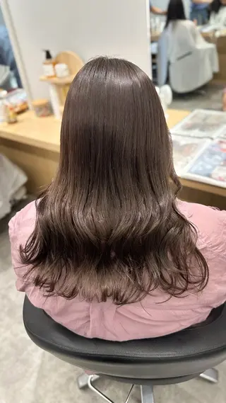 ロング カラー 巻ける髪質改善🫧ハ イライト/永田汰伊智のヘアスタイル