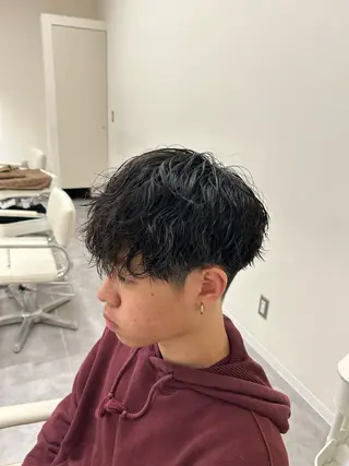 パーマ メンズ なかじま しほののヘアスタイル