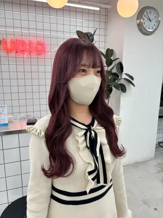 ロング カラー 🫧‪Ameri🫧 Emma ecoleのヘアスタイル