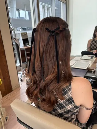ロング ヘアアレンジ 穂積 未優のヘアスタイル