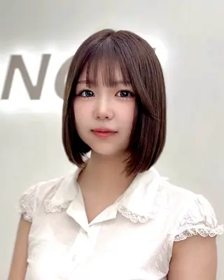 ショート カラー ヘアアレンジ 縮毛矯正🤍 ボブ/ HIKARIのヘアスタイル
