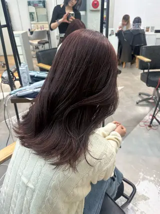 セミロング 韓国ヘアメンズ・レデ ィース特化ミクのヘアスタイル