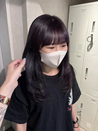 セミロング 透明感モテスタイル 💞SHIORI💞のヘアスタイル