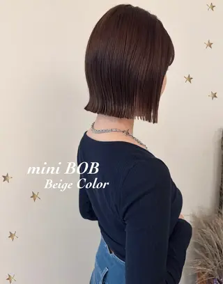 ミディアム カラー 市川 千夏のヘアスタイル
