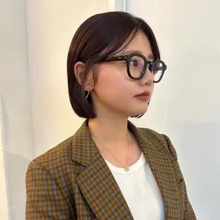 カラー 𝐲𝐮𝐮 /艶髪 /透明感カラー🌱のヘアスタイル