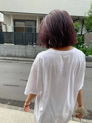 ミディアム カラー チバ タクミのヘアスタイル