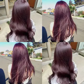 セミロング カラー ブリーチなしカラー kana🐱のヘアスタイル
