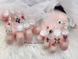 ネイル MoMoA Nail ネイル長さ出し専門店のネイルデザイン