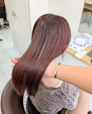 セミロング 縮毛矯正専門💎/ 髪質改善ストレートのヘアスタイル