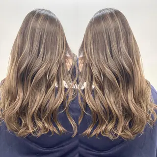 ロング カラー レイヤーカット 赤み消し　店長/大和のヘアスタイル