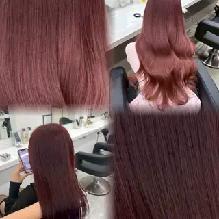 ロング カラー ヘアアレンジ メンズ さくら🍒 暖色カラー/髪質改善のヘアスタイル