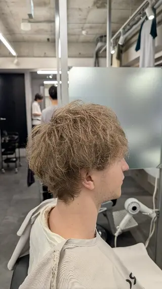 パーマ キッズ カラー メンズ特化 石田はるむのヘアスタイル
