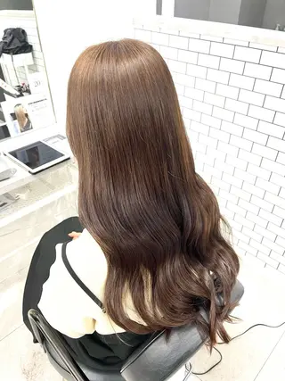 ロング 艶カラー推し! なかはらあかりのヘアスタイル
