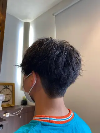 ショート パーマ メンズ 元住吉プランツヘアー ☘️まるやま☘️のヘアスタイル