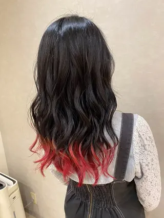 ロング 川元 雄貴のヘアスタイル