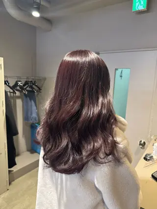 ロング カラー パーマ ヘアアレンジ メンズ キッズ 韓国系🇰🇷🩶 艶暗髪/MEIのヘアスタイル