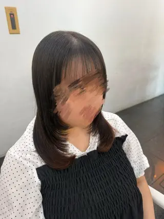 ミディアム 透明感カラー💎 岩崎美優のヘアスタイル