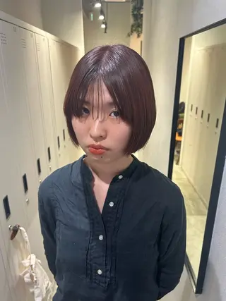 ショート カラー おしゃれボブ/暖色 カラー🧶いろはのヘアスタイル
