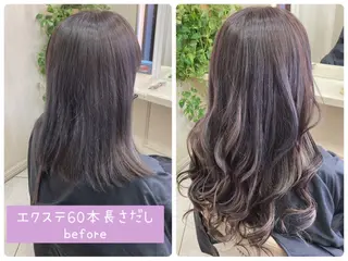 セミロング あやか 白髪ぼかしハイライトのその他イメージ